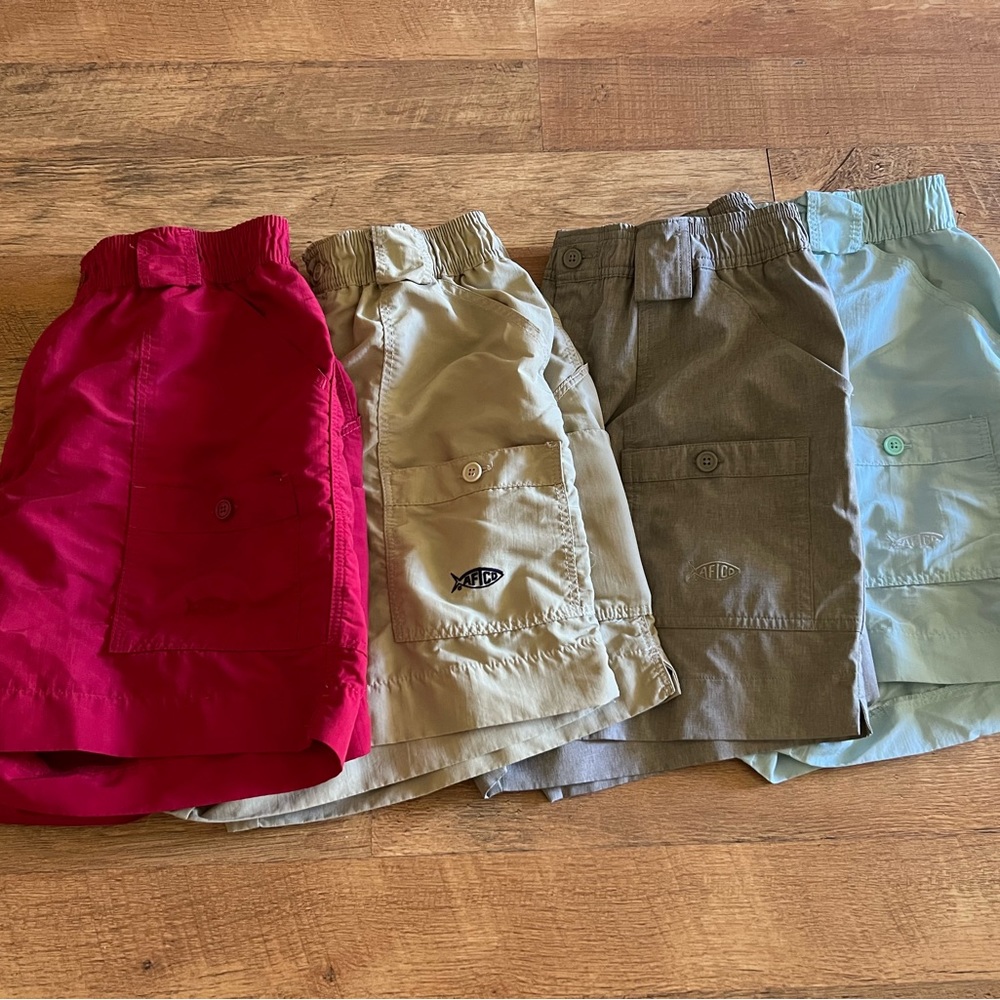 Aftco shorts 4 pair size 34